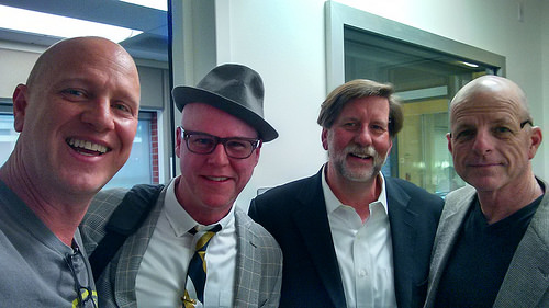 VO, Pastor Jerry Andrews, Archive Thompson, Dave Good at San Diego's Jazz 88.3 Studios