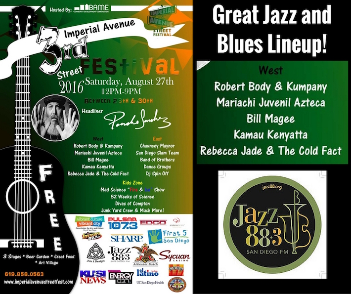 3rd Imperial Avenue Street Festival Features San Diego Jazz and Blues